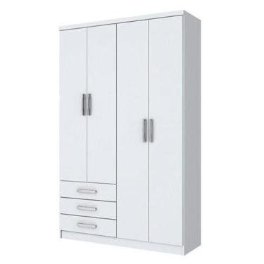 Imagem de Roupeiro Cajú 04 Portas Branco - Henn