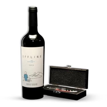 Imagem de Malbec Kit Com Abridor Laguiole Inox Em Caixa Luxo