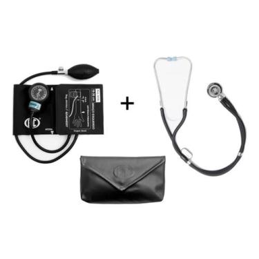 Imagem de Kit Rappaport Estetoscópio Duplo P. A. MED + Esfigmomanometro Aparelho