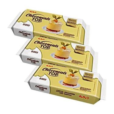 Imagem de Chocolate Branco Cobertura Suave Derrete na Boca 3 Barras  - Jazam