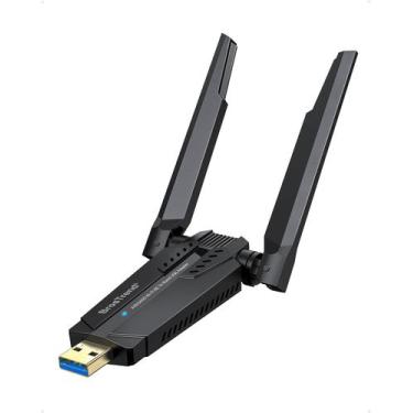 Imagem de Adaptador USB WiFi 6E BrosTrend AXE5400 para PC desktop e laptop