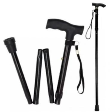Imagem de Bengala Dobravel Regulagem Altura Muleta Que Dobra - A.R Variedades Mt