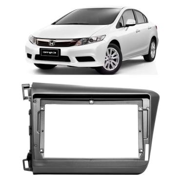 Imagem de Moldura Painel Central 9 Polegadas Civic 2012 à 2016 Grafite Som