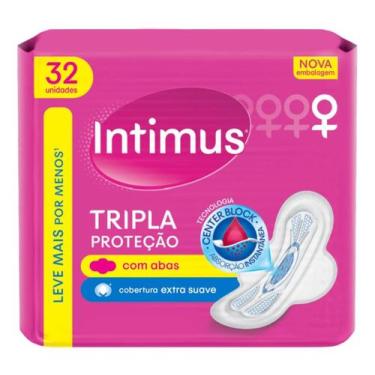 Imagem de Kit c/ 2 Absorvente Intimus Tripla Protecao Suave C/abas 32u