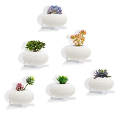 Imagem de Prateleiras flutuantes NIUBEST, pequenas, rústicas, de madeira branca,