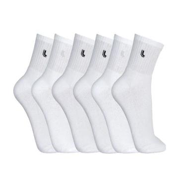 Imagem de Kit 6  Pares Meia Lupo Cano Médio  Masculina  Sport  3245 nf, 37-40, B