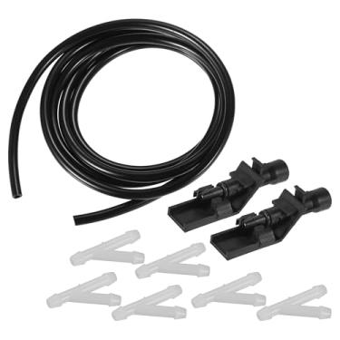 Imagem de Boxonly Bocal de lavagem de para-brisa 76810TP6A01 - Compatível com Honda CR-V 2012–2016, Accord 2011–2012, Crosstour 2010–2015, HR-V 2016–2022 | Kit de jato de limpador dianteiro preto - 1 conjunto