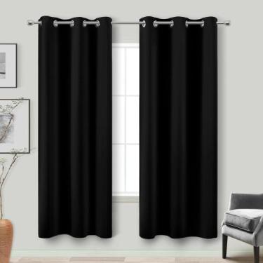 Imagem de Cortinas Blackout KOUFALL 183 cm de comprimento para sala de estar com