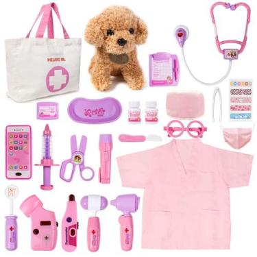 Imagem de Brinquedo Doctor Kit Meland para meninas com brinquedo para cães e bol