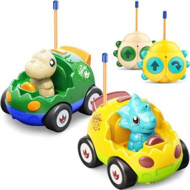 Imagem de Carros de controle remoto Kidz do Dinosaur Toys de 2 a 6 anos, pacote 