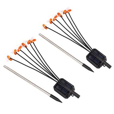 Imagem de Generic Lâmpada de Estaca Decorativa, Solar Bee Speake Light IP65 Impermeável à Vida 6 Cabeças Energia Energia Controle Automático Colorido Fofo para Gramado para o Quintal