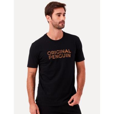 Imagem de Camiseta Original Penguin Regular Logo Points Preta-Masculino