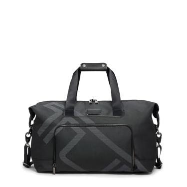 Imagem de TUMI Bolsa de viagem Alpha com expansão dupla – Bolsa esportiva de negócios para homens e mulheres – Bolsa de viagem de fim de semana com alça de ombro, Jacquard TUMI refletivo