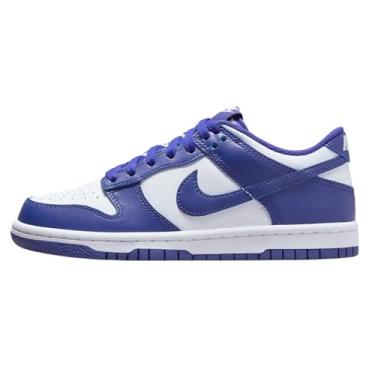 Imagem de Nike Tênis infantil Dunk Low, Branco/vermelho universitário/Concord, 20