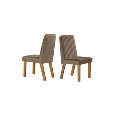 Imagem de Cadeiras para Mesa de Jantar Estofada - Riviera - LJ Móveis