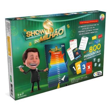 Imagem de Jogo De Tabuleiro Show Do Milhão 800 Perguntas Oficial - Pais e Filhos