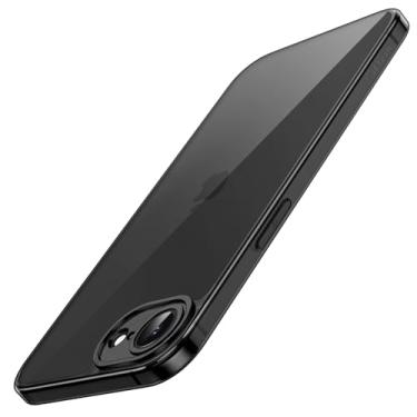 Imagem de JETech Capa Fina para iPhone 16e 6,1 Polegadas 2025 com Lente de Câmera Proteção Total, Case Protetora de Telefone Minimalista Transparente e Capinha de Leve Ultrafina (Preto Transparente)