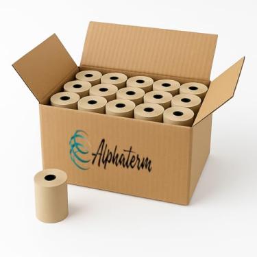 Imagem de Bobina Térmica Papel Reciclado 80x30 Impressão Sustentável Cupom Fiscal PDV ECF Alphaterm 30 unidades