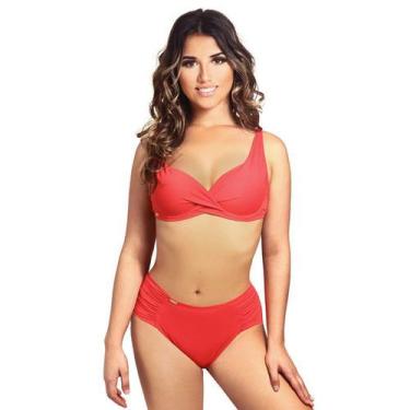 Imagem de Biquíni Plus Size Meia Taça Com Calcinha Borboleta Praia - Estigma, Ve