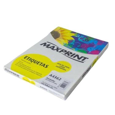 Imagem de Etiqueta Auto Adesiva Papel A4 16 Etiquetas Por Folha Pacote