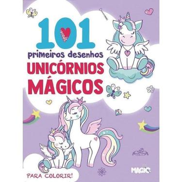 Imagem de Livro De Colorir Unicornios 101 Desenhos - Embalagem Unidade