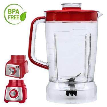Imagem de Copo Jarra Liquidificador Com Faca E Tampa Compatível Mondial L1000W L