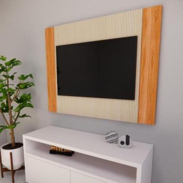 Imagem de Painel para TV até 42 Polegadas em MDP Ripado Luxo para Quarto Sala Es