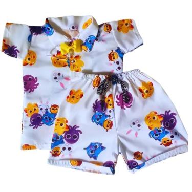 Imagem de Roupa Bolofofos Menino festa Conjunto Infantil Bolofofo - IEL, 3 anos,