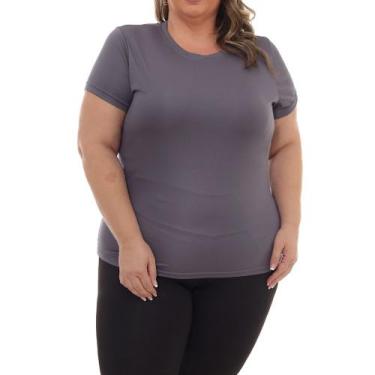 Imagem de Camiseta Feminina Dry Fit Plus Size Poliester Academia - Per Tutti Wea