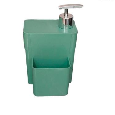 Imagem de Dispenser Organizador de pia 3 em 1 Dispenser Detergente e Sabonete Li
