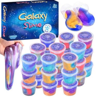 Imagem de Kit Slime MermaidSlime Galaxy 12 Constellations, pacote com 24