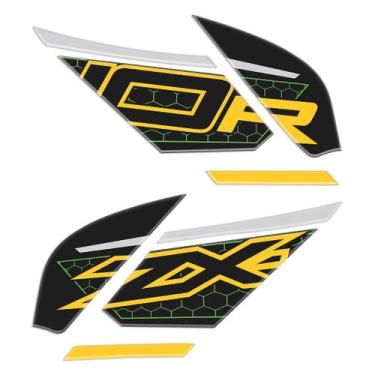 Imagem de Adesivo Tank Pad Zx 10r 2020 Compatível Lateral Resina - Cromo Sign