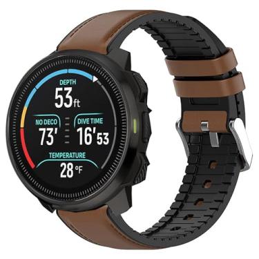 Imagem de Compatível com pulseiras SUUNTO OCEAN, pulseira de couro de silicone respirável de 20 mm, 22 mm compatível com SUUNTO OCEAN, RACE, RACE S, VERTICAL, 9 PEAK, 9 PEAK PRO, 5 Peak, 3 Smartwatch (para