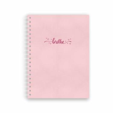 Imagem de Caderno Escolar Colegial Capa Dura 1 matéria 80 folhas gramatura 56 g/m² (Rosa)