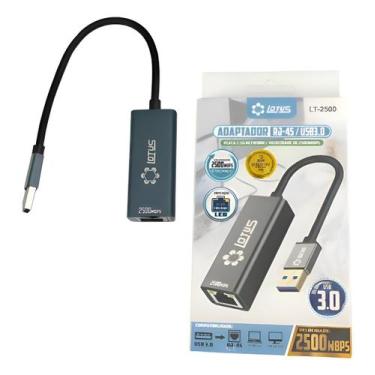 Imagem de Adaptador De Rede Rj45 Usb 3.0 2.5g Super Velocidade 2500m - Lotus, Ci