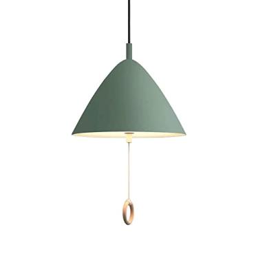 Imagem de CHENKUI Lustres Macaron em forma de guarda-chuva abajur 2 - luz, metal industrial pendente cordão ajustável cores modernas decoração luminárias de teto para ilha de cozinha, quarto, sala de jantar