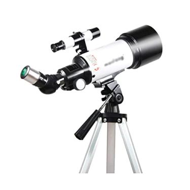 Imagem de Telescópio, telescópio refratário astronômico de 70 mm de abertura de 400 mm, refrator portátil com suporte, telescópio de viagem, para adultos e crianças iniciantes