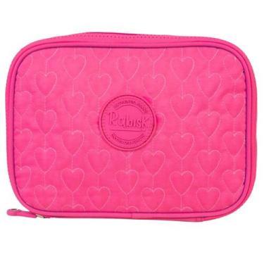 Imagem de Estojo Box Rabisk Colors Impermeável c/ Porta Lápis - RK4106 - BRW, Ro