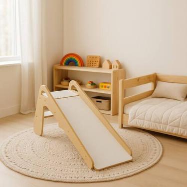 Imagem de Escorregador Montessori Madeira Brinquedo Educativo Infantil - Junges