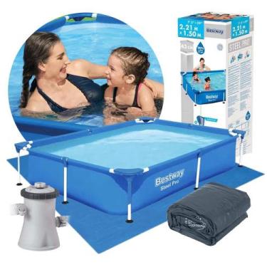 Imagem de Piscina Estrutural Infantil 1.200 Litros Splash Juniors com Capa Bomba