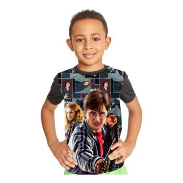 Imagem de Camiseta Infantil Harry Potter Personagem Full Print Ref:392 - smoke, 