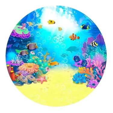 Imagem de Painel De Festa Redondo Decoração De Aniversário Fundo Do M