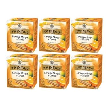 Imagem de 60 Sachês, Chá Twinings, Laranja Manga e Canela - 11630, Laranja, Mang