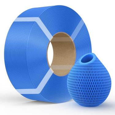 Imagem de Creality Refil de filamento PETG Filamento de impressora 3D, 1 kg 1,75 mm (1,0 kg) Refilamento para carretel reutilizável de laboratório bambu, precisão dimensional ± 0,03 mm, PETG Tech Blue