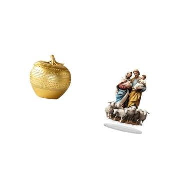 Imagem de Fenteer Escultura de Frutas de Resina Moderna, Decoração de Mesa em Acrílico, Ornamento de Mesa Exclusivo, Arte para Escritório, Estante, Sala de Jantar, Quar