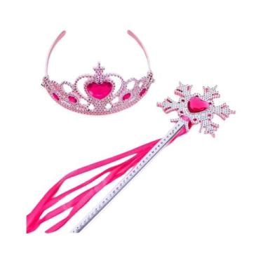 Imagem de Acessórios De Cosplay Da Princesa Frozen Anna Elsa Coroa Varinha Colar