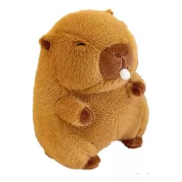 Imagem de Capivara de Pelúcia Soneca - Bichinho Com Bexiguinha na Boca Para Crianças