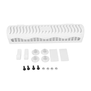 Imagem de Suporte de extensão de cabelo cabide resistente branco abs montagem na parede peruca expositor para salão de barbearia estilo lavagem tintura pente seco inclui parafusos ganchos