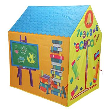 Imagem de Hztyyier Tenda Infantil Inspiradora, Casa de Brincar de Fingir para Meninos e Meninas, Barraca Ideal para áreas Internas e Externas para Quintal, 1 Conjunto