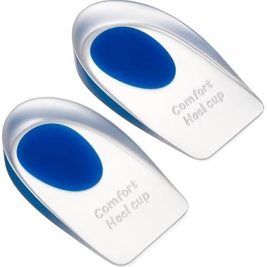 Imagem de Palmilha Ortopédica de Silicone Gel e Alívio de Dor Calcanhar Conforto para Sapato Esporão Calçado Anti Fascite Dor Sking